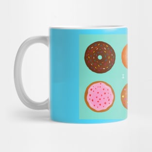 This is a beautiful drawing of a box of donuts. What is your favourite? I love strawberry and fresh cream donuts. Mug